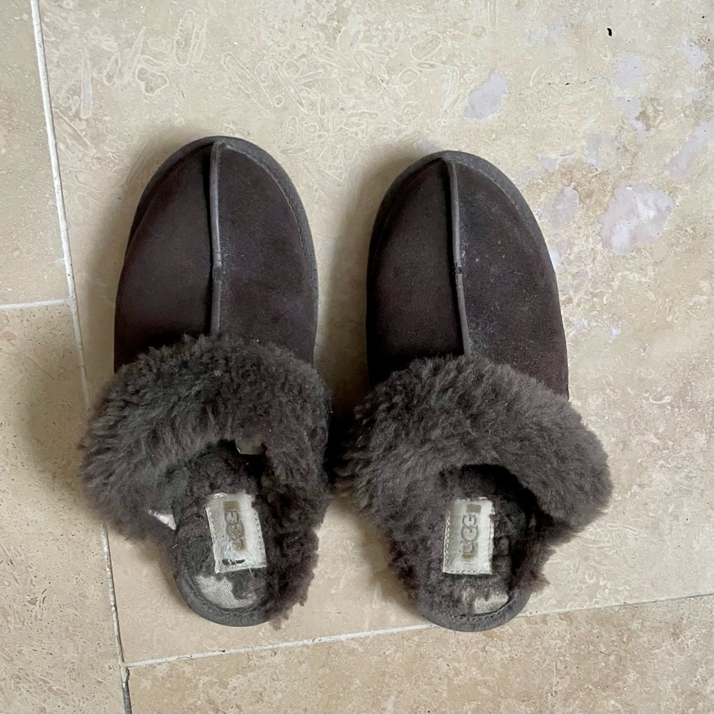 UGG Scuffette Slipper Dark Grey Taupe